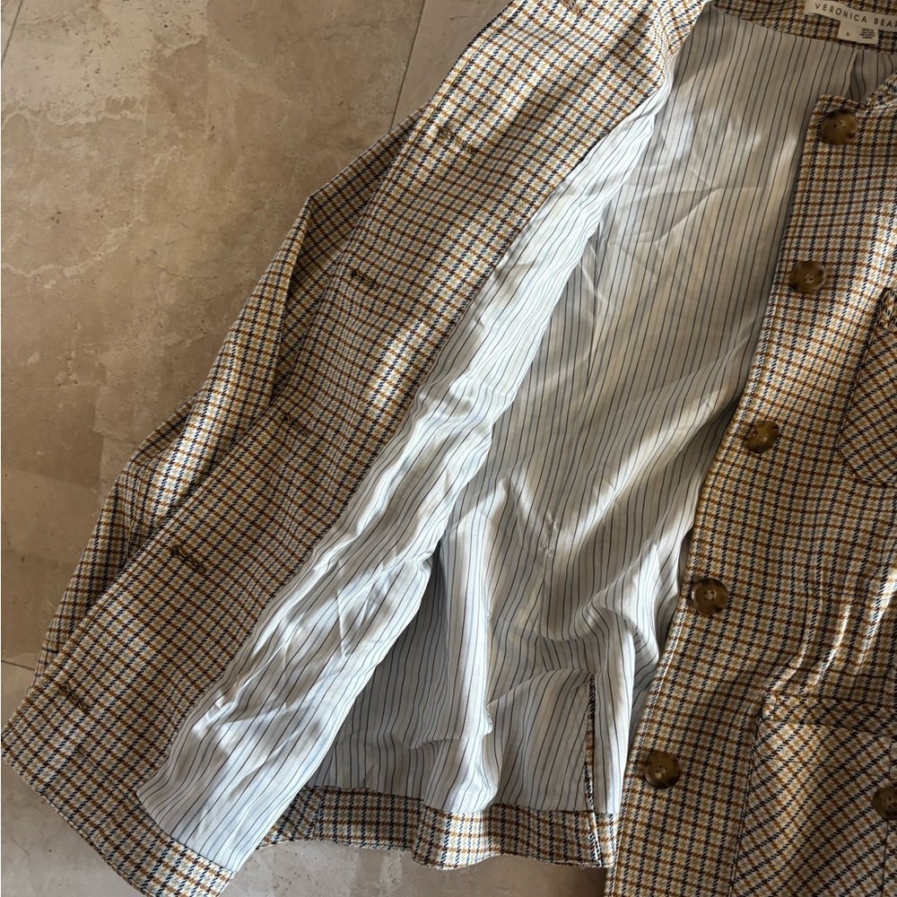 Veronica Beard Multicolor Houndstooth Jacket - image 2